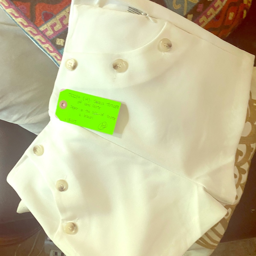 White boutique shorts